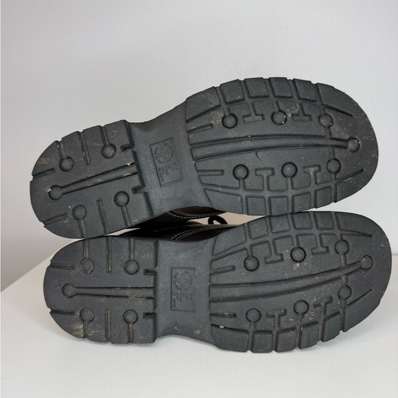 Dr. Martens Lace Up Loafers Chunky Brown Leather Y2K Women’s 11 Men’s 10 Vintage - Picture 10 of 15